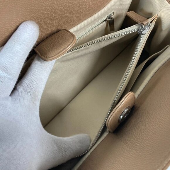 CHANEL CC CC Mark 2WAY Bag Shoulder Bag Tote Bag Caviar Leather Beige - Picture 14 of 16